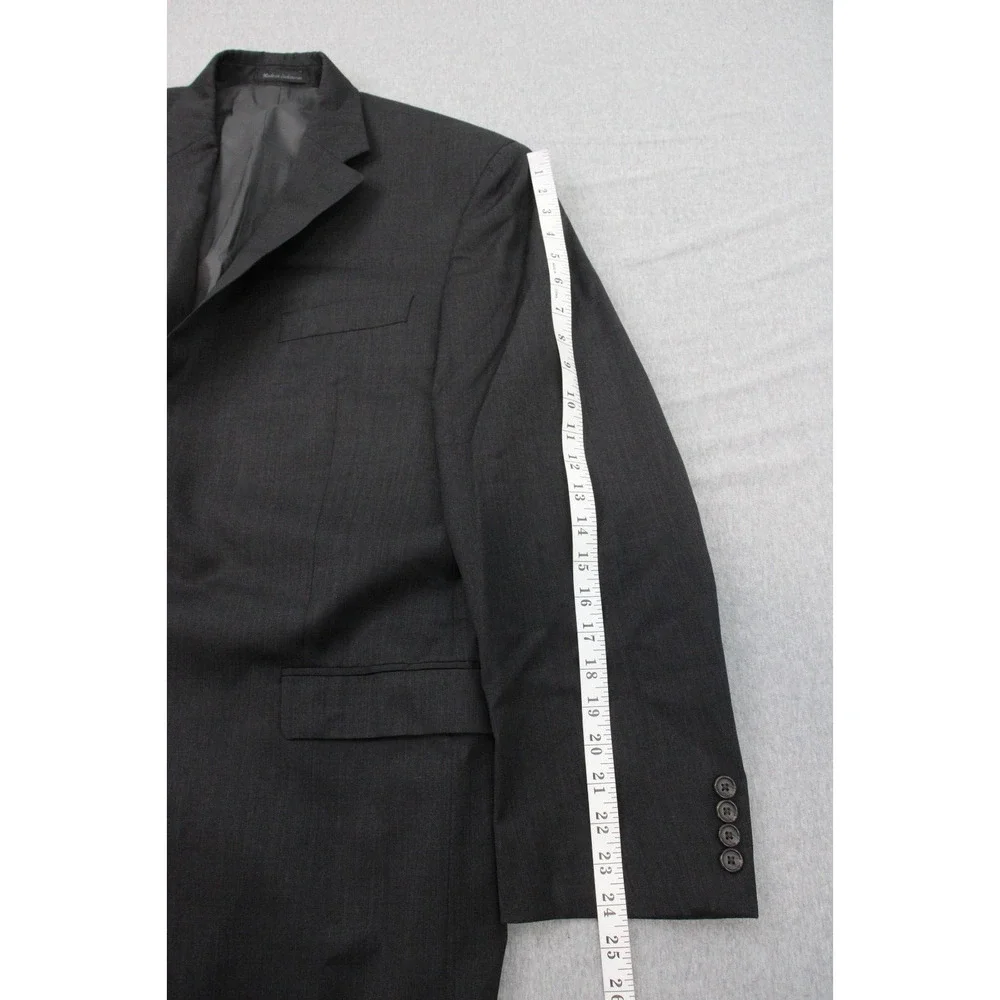 Lauren‎ Ralph Lauren Blazer Men 44R Gray 100% Wool Single Breast Lined Jacket